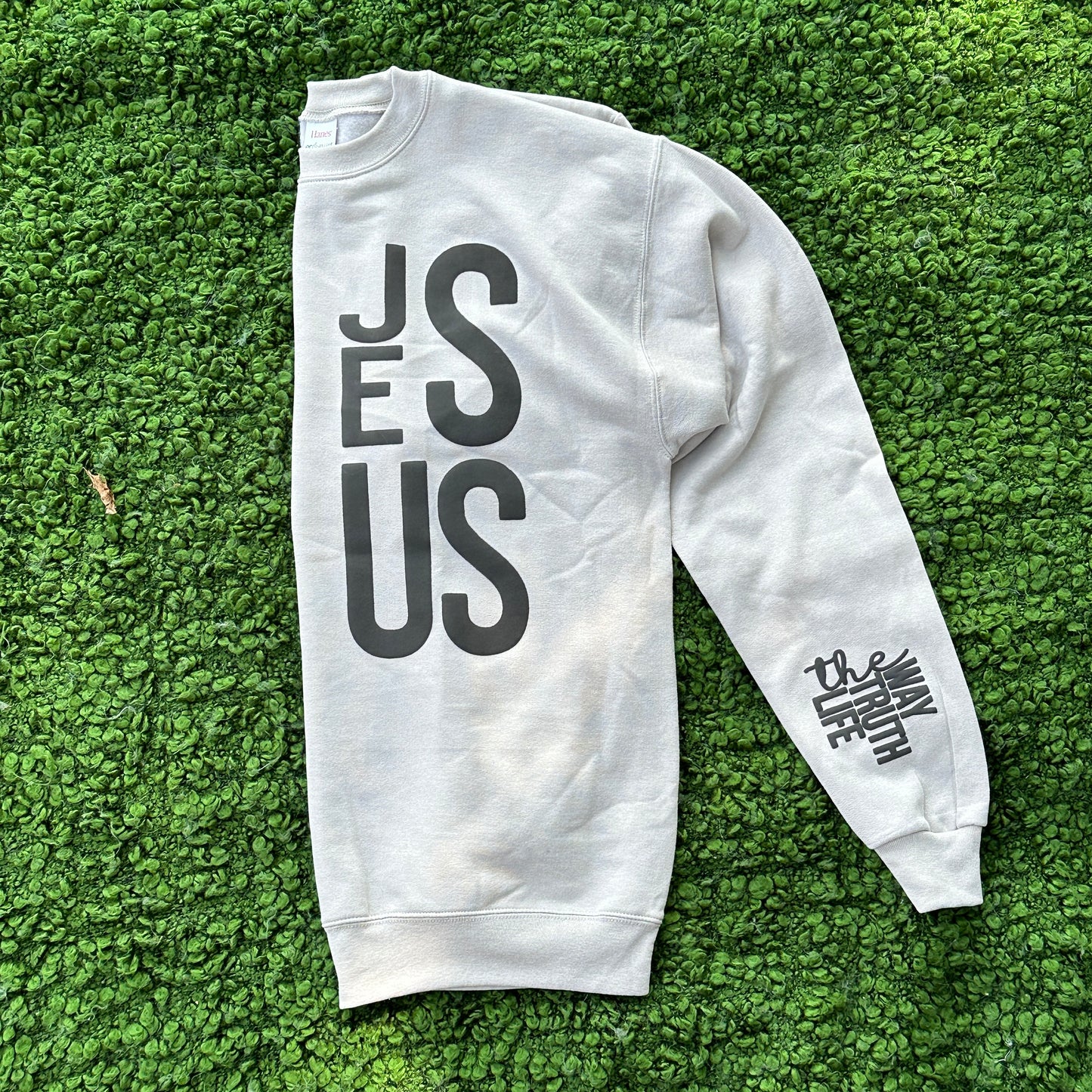 PUFF Print Jesus - The Way, Truth, Life Screen Print