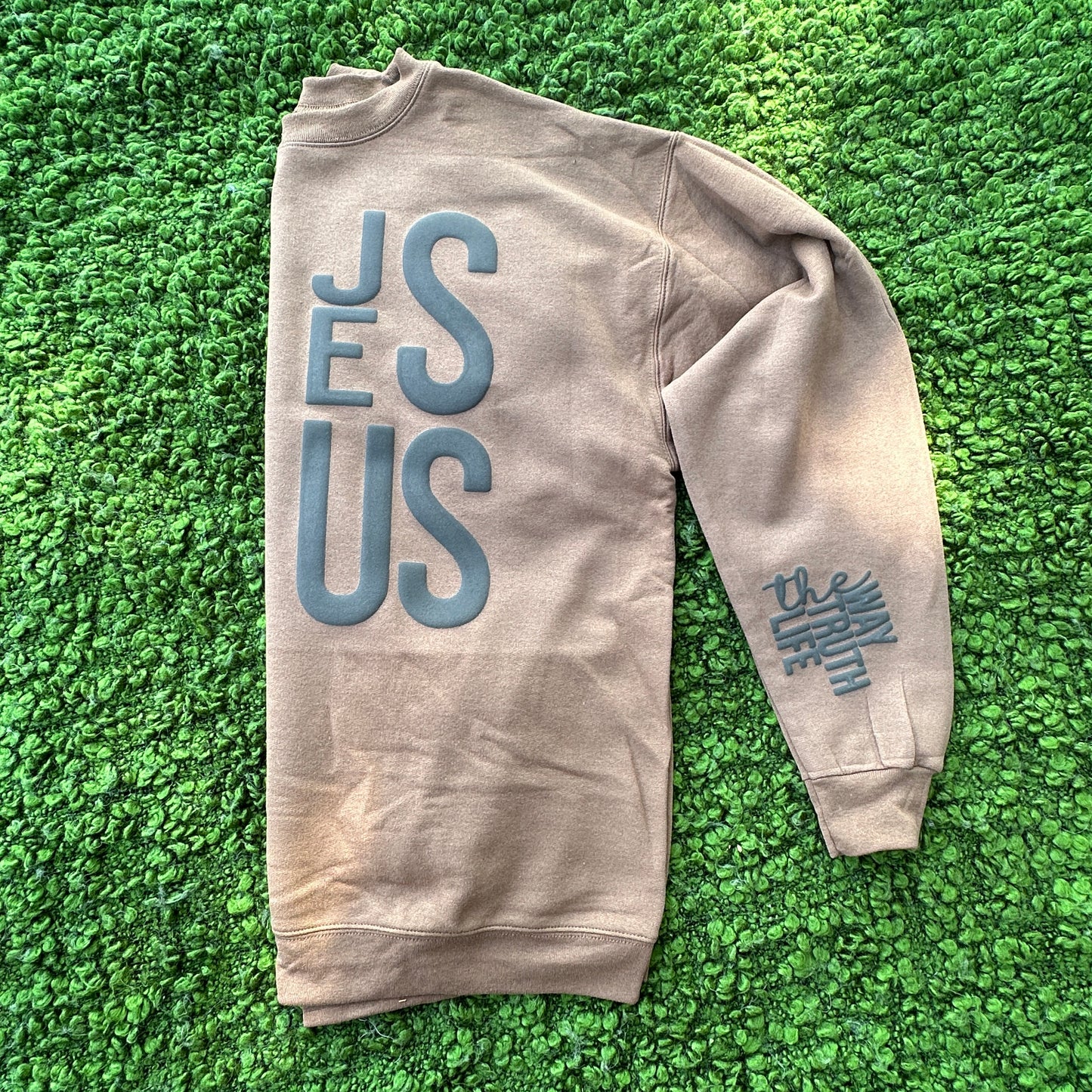 PUFF Print Jesus - The Way, Truth, Life Screen Print