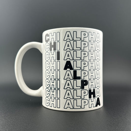 Chi Alpha Word Mug