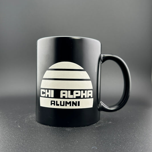 Engraved Chi Alpha Sunset Mug