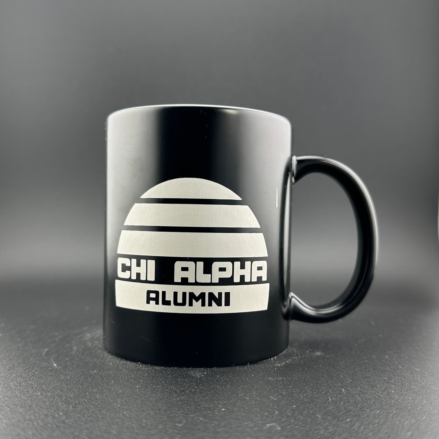 Engraved Chi Alpha Sunset Mug