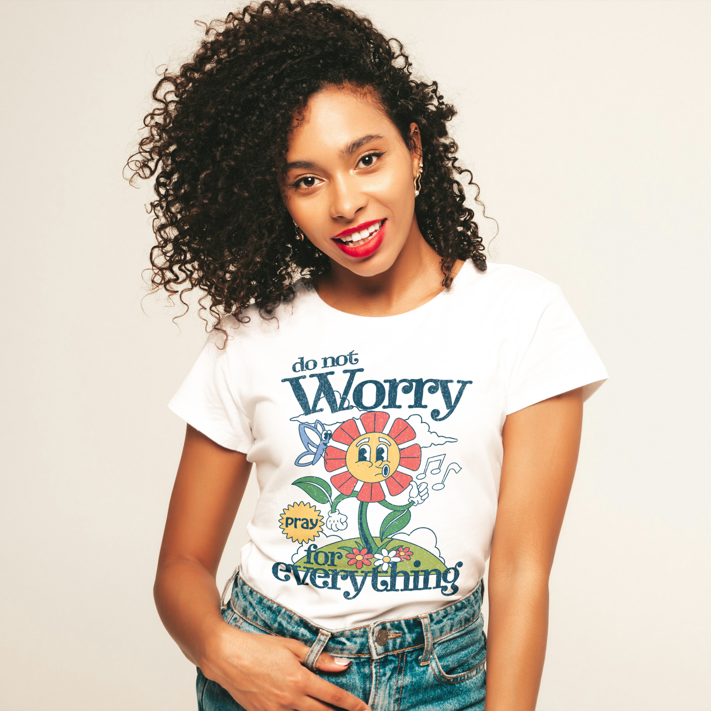 Do Not Worry... Pray for Everything (Dancing Flower) #55